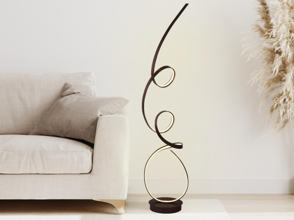 LED dizajnová stojaca lampa 80W - JF2301/BR 8