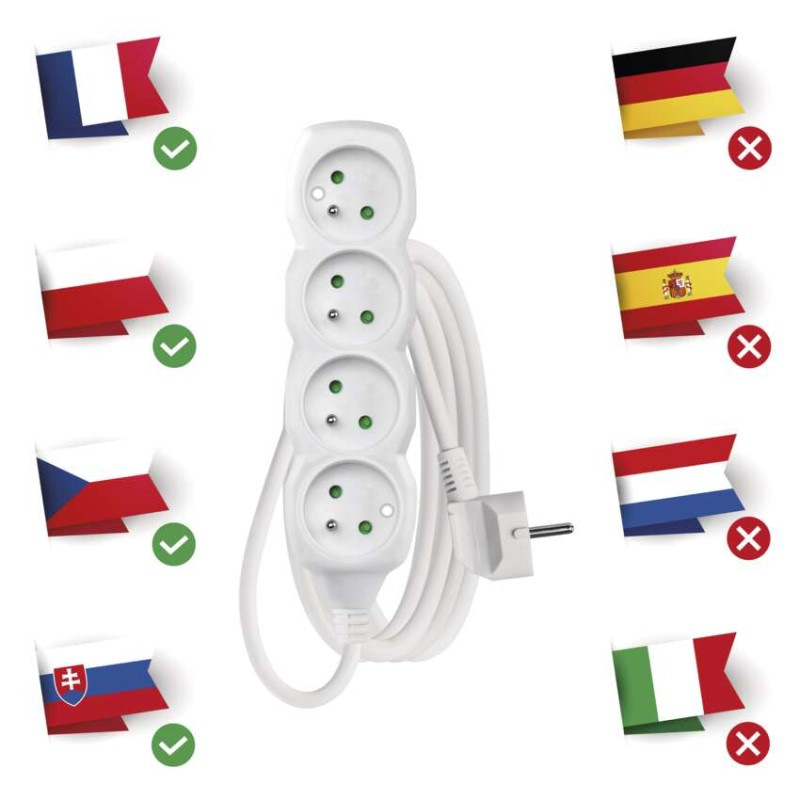 PRODLUŽKA 4Z 3M 1,5MM 3