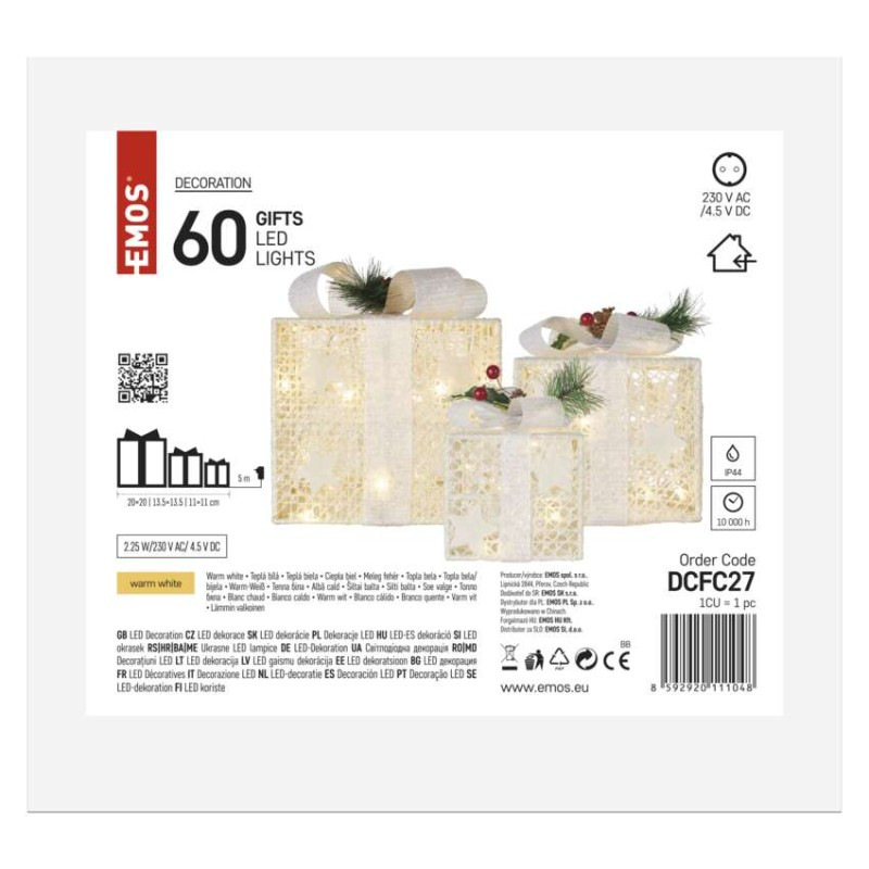 VIANOCE 60LED White set 3ks 6