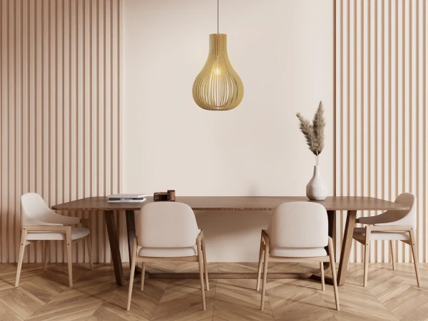 Závesný luster z masívneho dreva E27 / 380 - WRE082 7