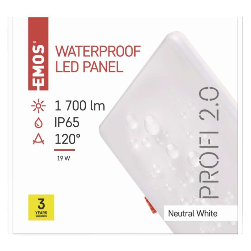 LED PANEL VES.ČT 18W IP65 NW 7