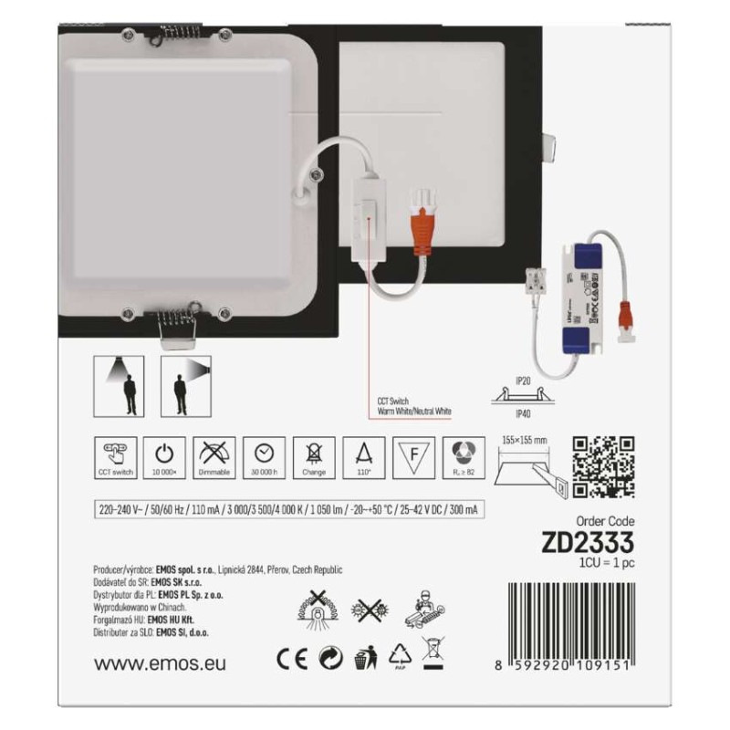 SVIETIDLO LED NEXXO VST.Š. 12W ZD2333 9