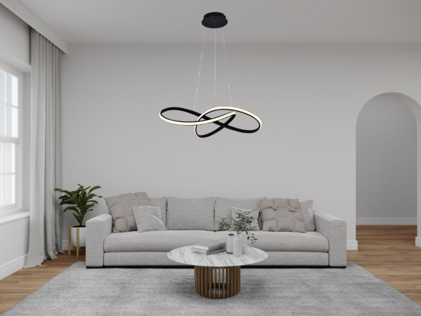 LED závesné svietidlo + diaľkový ovládač 70W - J4331/B 12