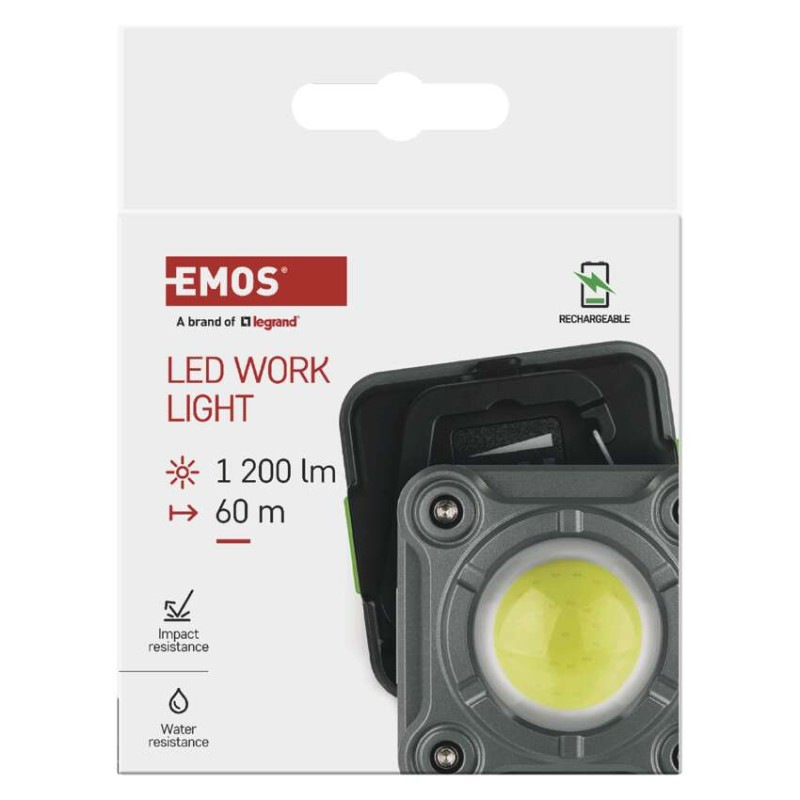 Reflektor COB LED nabíjací pracovný P4543, 1200 lm, 2000 mAh 10