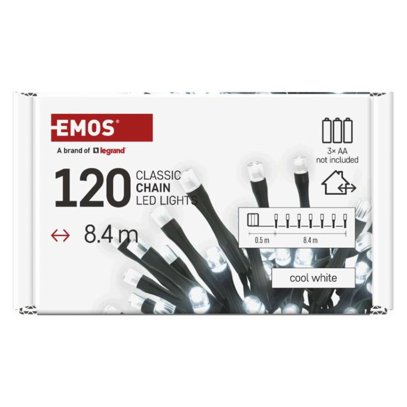 120LED XMAS 3AA IP44 8,4 M CW 7