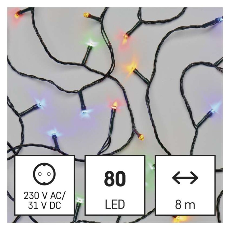 Vianoce reťaz Classic 80LED 8M IP44T 1