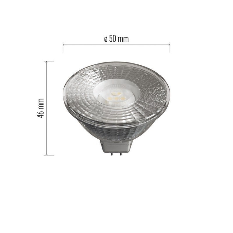 Žiarovka LED CLS MR16 4,5W GU5.3 WW  ZQ8433 EMOS