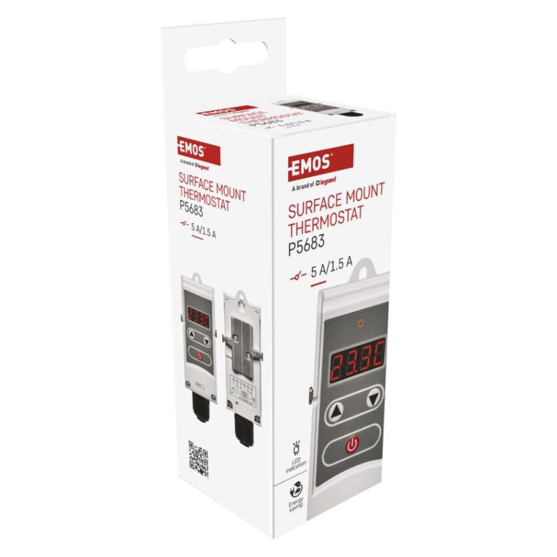 Termostat príložný P5683 manuálny 5-80*C pre teplotu vody EMOS 14