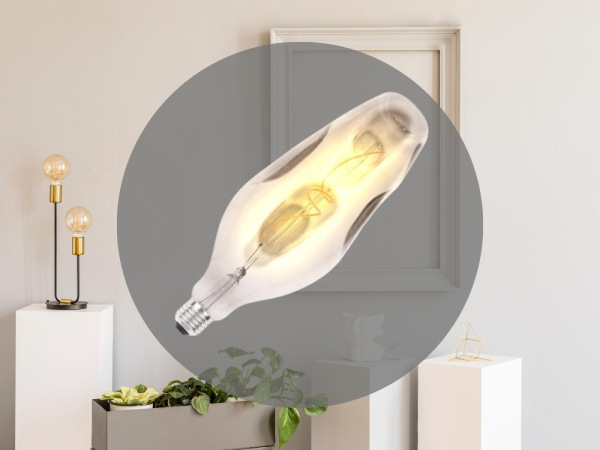 LED dekoratívna žiarovka / filament BUMPED 4W SMOKE - BT110 / E27 / 2000K - ZSF122 4