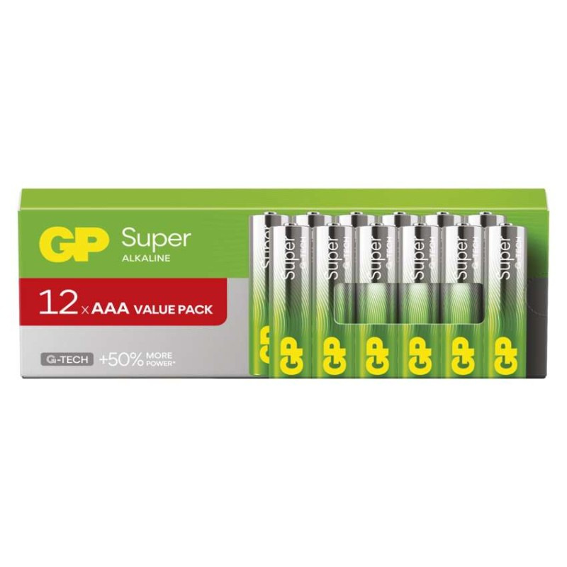 GP alk. bat. SUPER AAA (LR03) 12PP MB 1