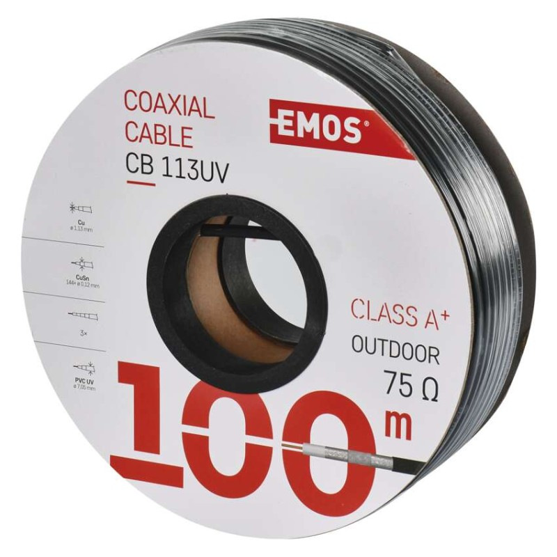 KABEL KOAX.CB113UV 100M 4