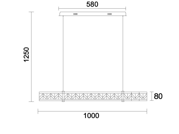 ENRIQUE krištáľový závesný luster - N2004 7