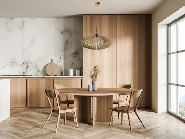 Závesný luster z masívneho dreva E27 / 450 - WRE121 4