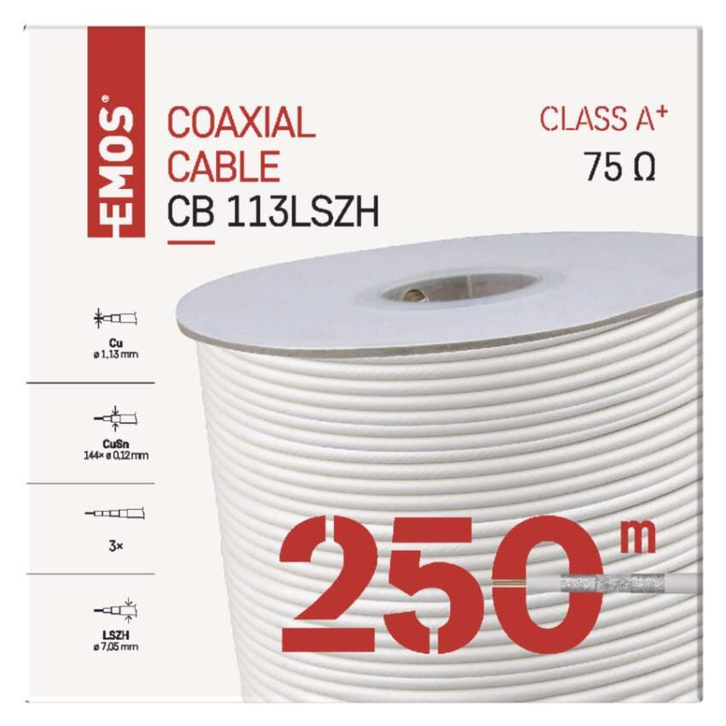 KOAXIÁLNÍ KABEL CB113 LSZH 250M 3