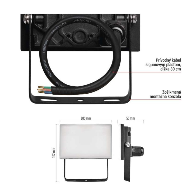 LED REFLEKTOR TAMBO 10W 1000LM IP65 13