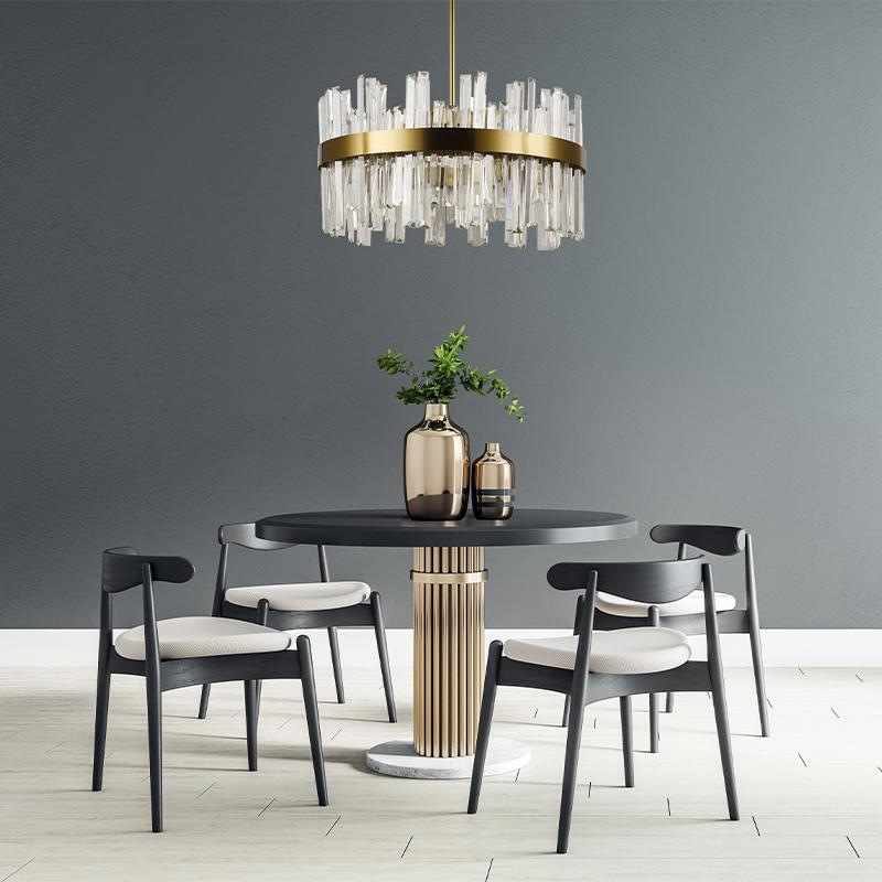 LED krištáľový luster + diaľkový ovládač 80W - J6335/C 5