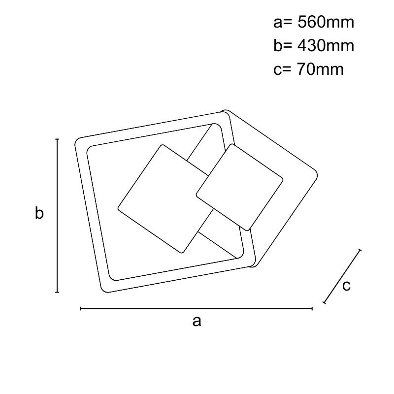 LED stropné svietidlo s diaľkovým ovládačom 85W - J1334/W 4
