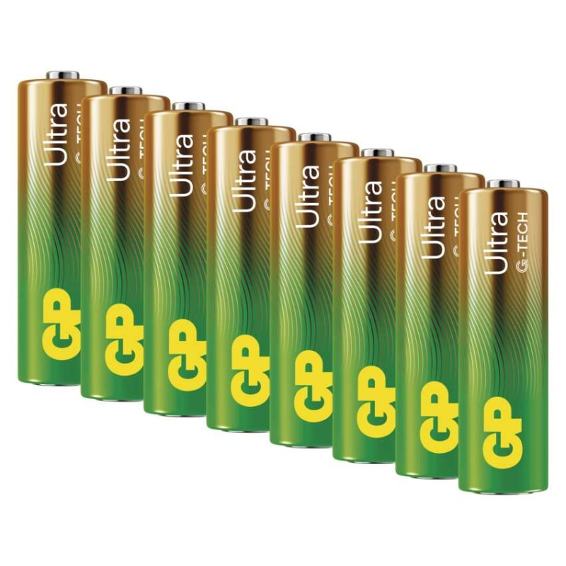 GP alkalická baterie ULTRA AA (LR6) 8PP 1