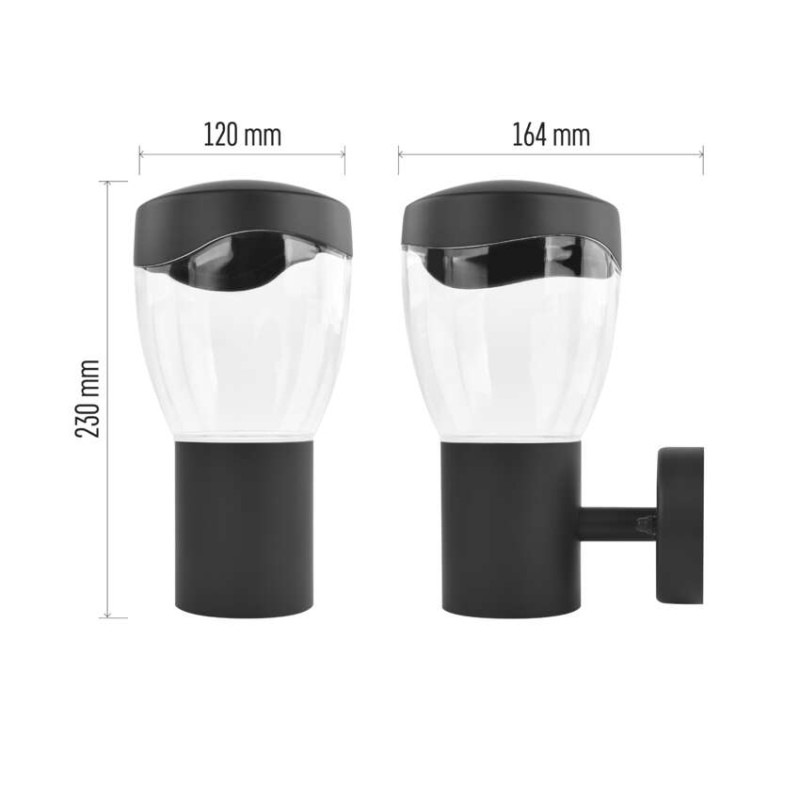 LED ZAHRADNÍ SVÍTIDLO,E27,IP44,MAX 15W,N 5