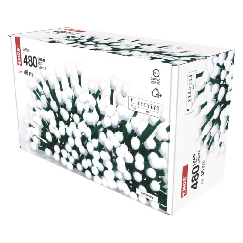 VIANOCE reťaz CHERRY 480LED 48M IP44  D5AC05