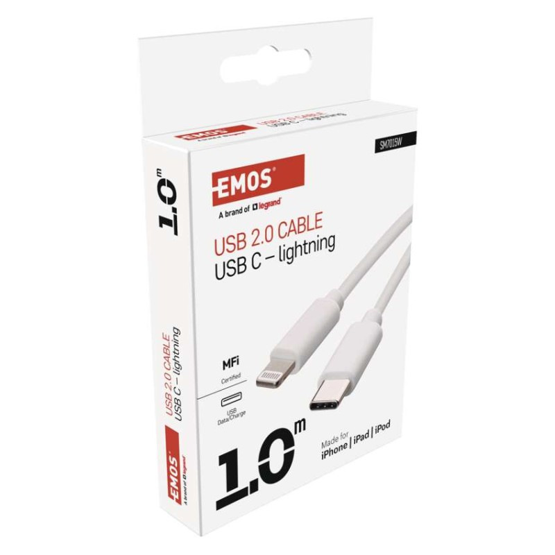 USB 2.0 C/M-i16P/M 1M BÍLÁ 5