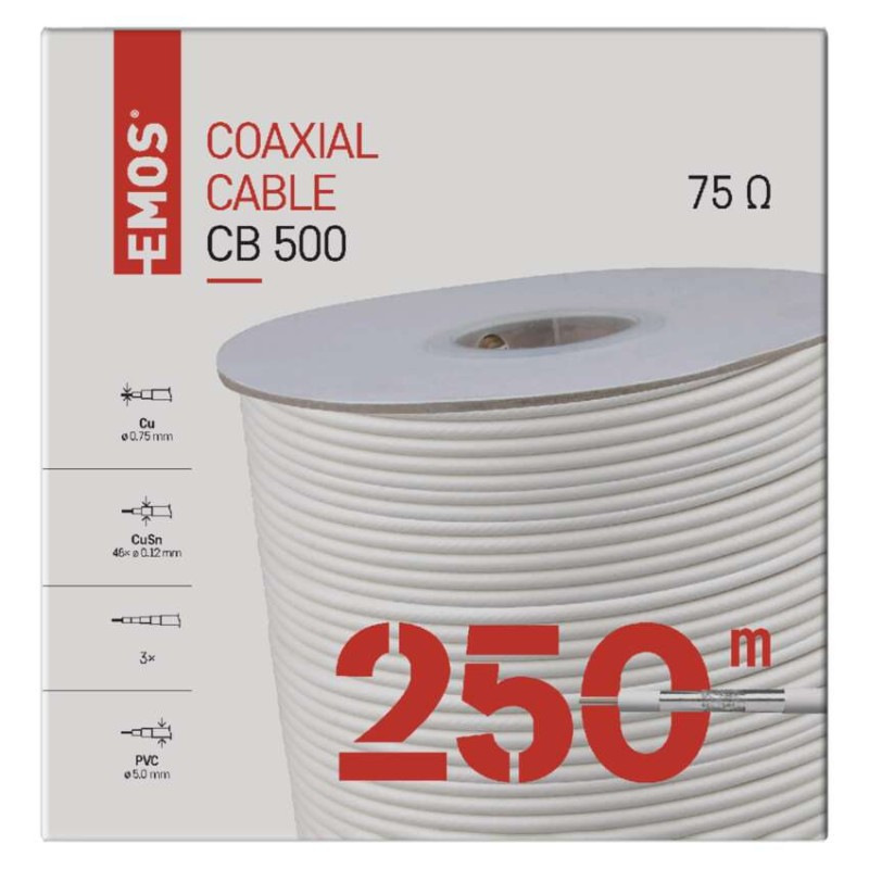 KABEL KOAX.CB500 250M 3