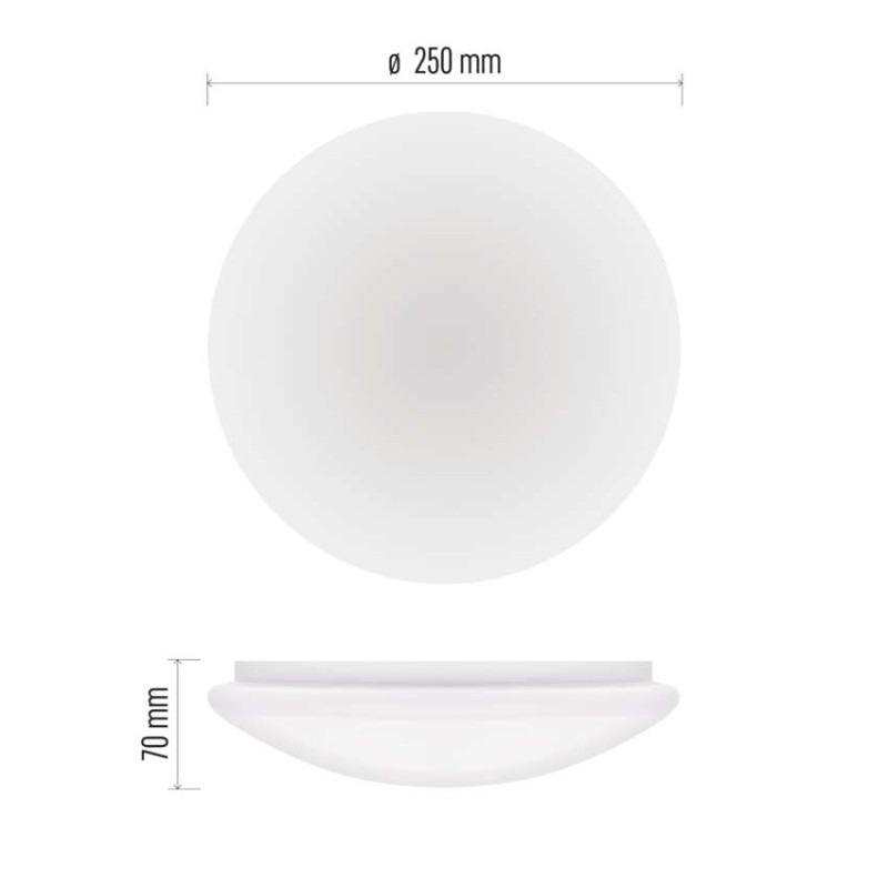 LED SVÍTIDLO TIVI PŘ.KR 5,2W 790LM IP44 2