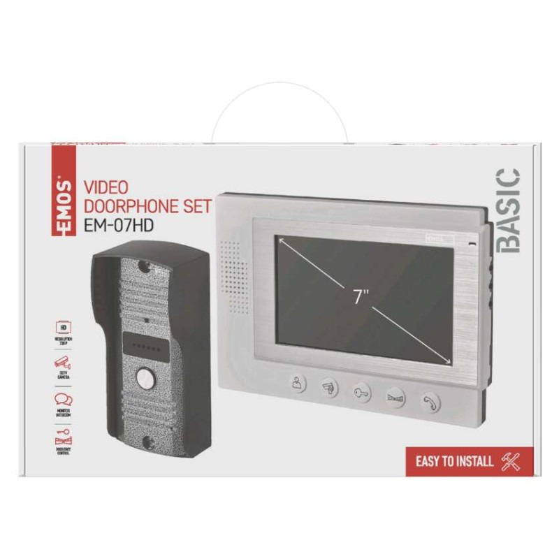 VIDEOTELEFÓN SADA 7" biely EM-07HD  H2017 5