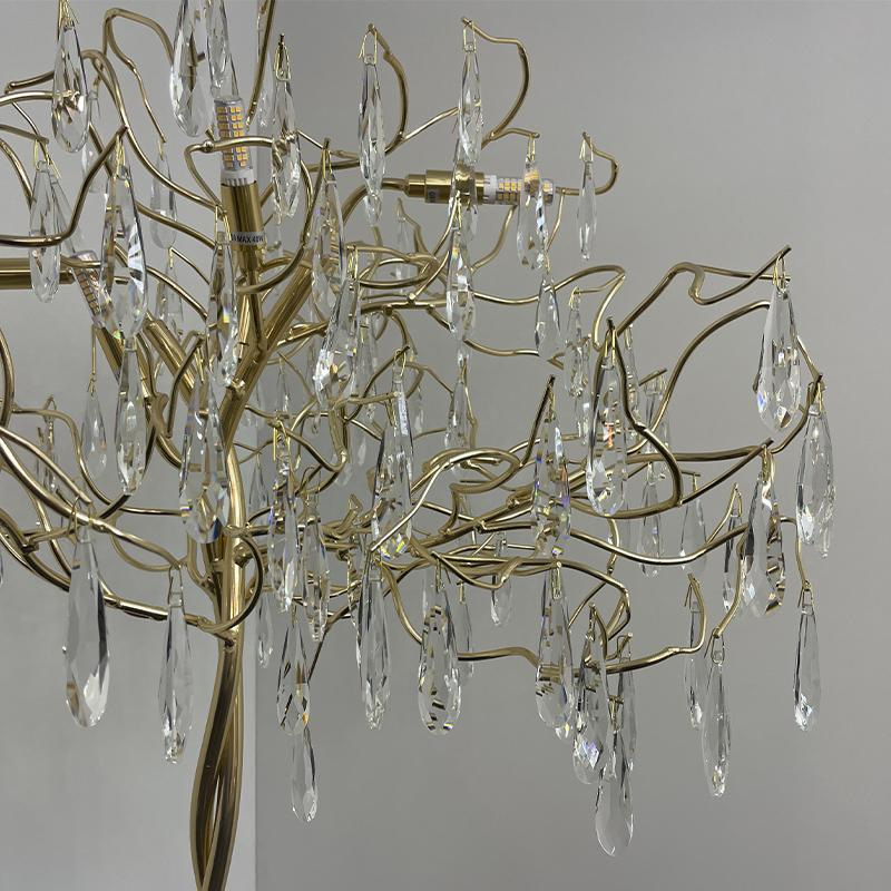 Luxusná krištáľová stojaca lampa 5 x G9 - CA061/F 2