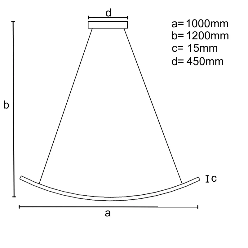 LED závesná lampa + diaľkový ovládač 70W - J4354/B 1