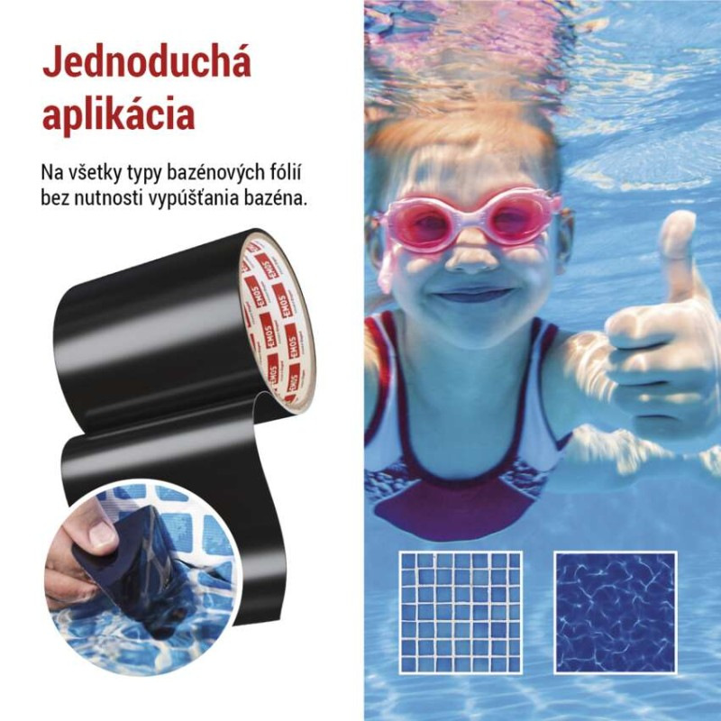PÁSKA OPRAVNÁ BAZÉNOVÁ ČERNÁ 100/10 2