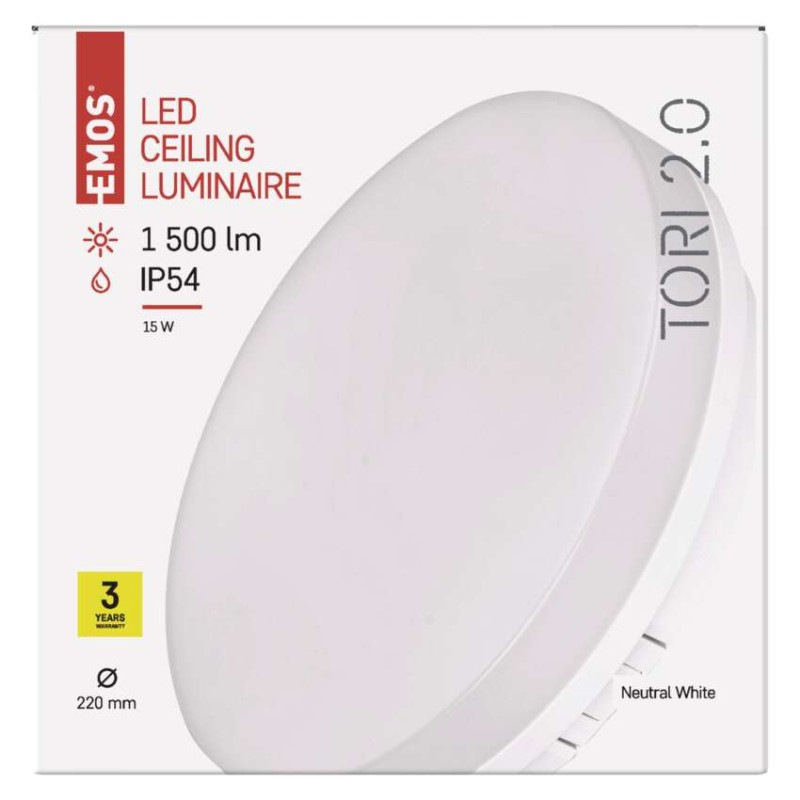 SVIETIDLO LED TORI prisadené 15W IP54 4000K biela, kruh ZM4321 8
