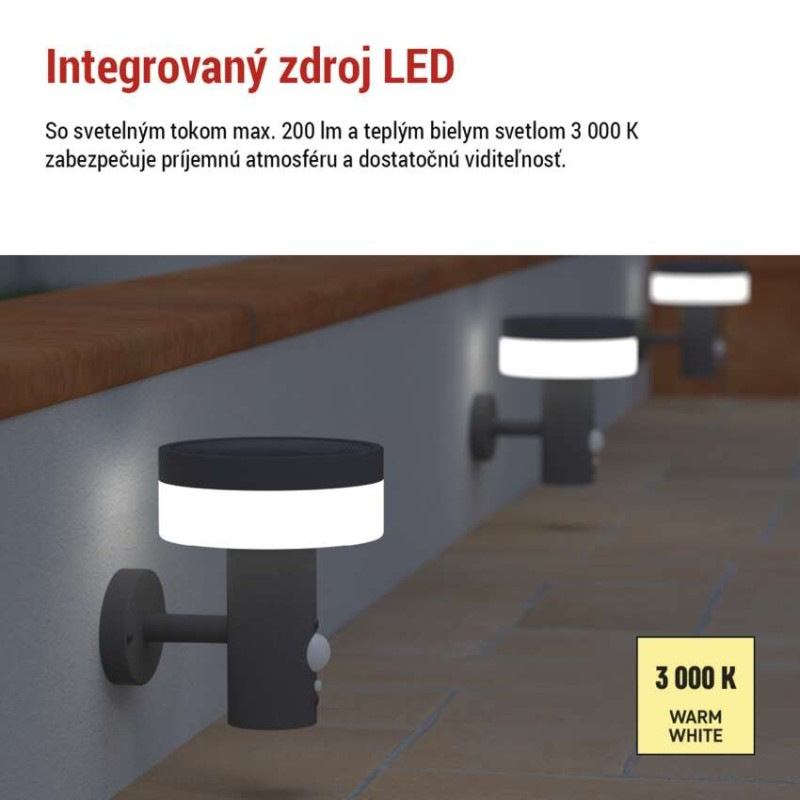 LED ZAHRADNÍ SVÍTIDLO,IP44,SOLÁRNÍ,NÁSTĚ 3