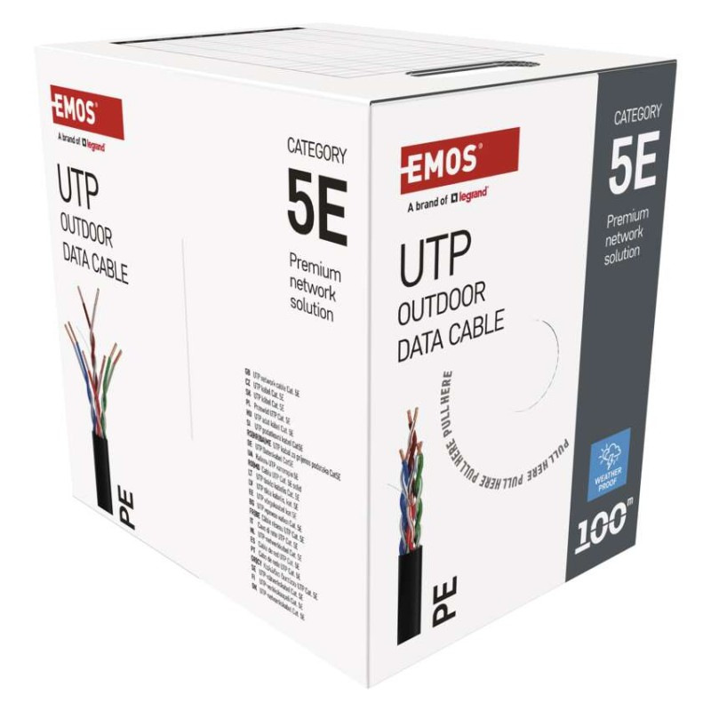 UTP KABEL CAT5E PE 100M OUTDOOR 8