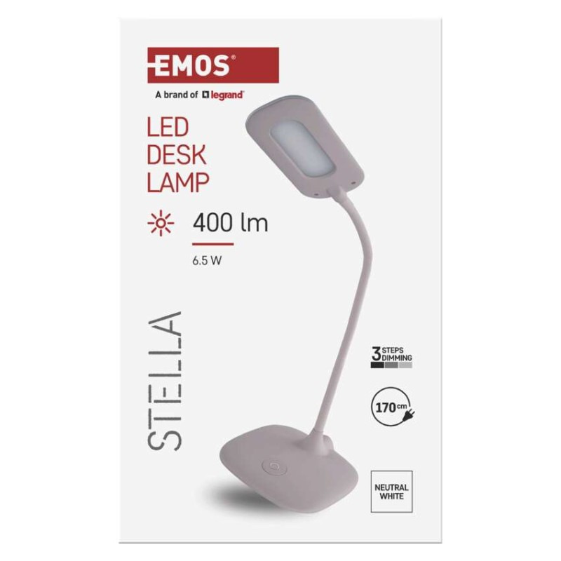 LED STOLNÍ LAMPA STELLA RŮŽOVÁ 10