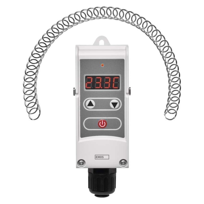 Termostat príložný P5683 manuálny 5-80*C pre teplotu vody EMOS 8