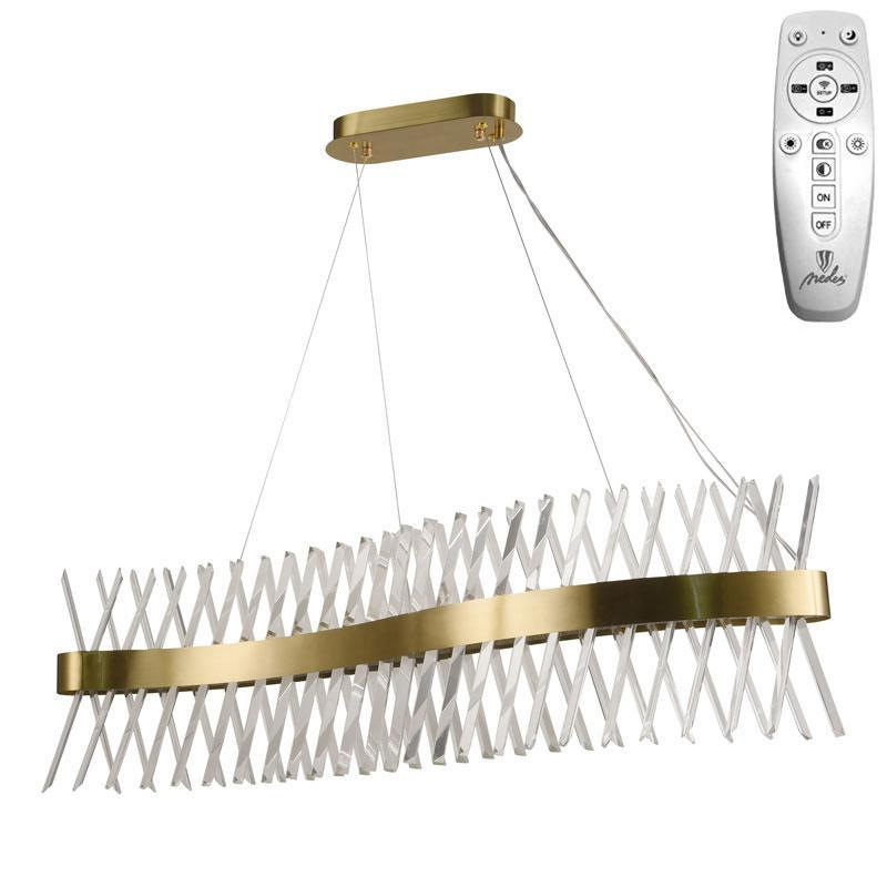 LED krištáľové svietidlo + diaľkový ovládač 95W - J6306/C 7