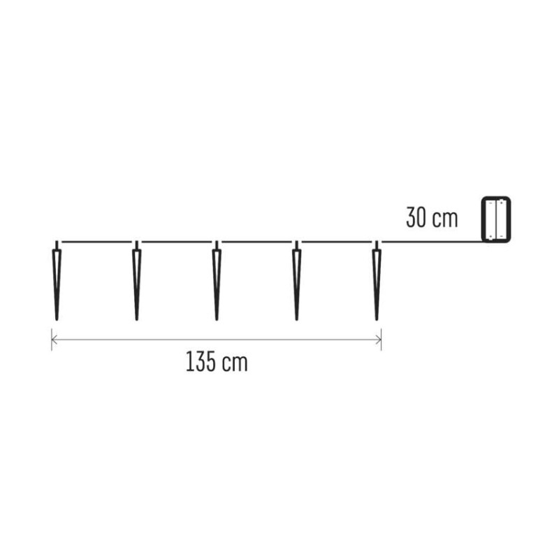 Girlanda -10x rampouch 1,35m T CW ZY2164 1