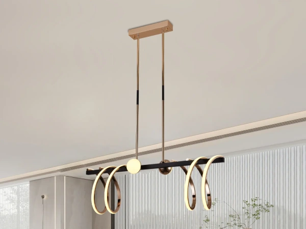 LED závesné svietidlo na tyči + diaľkový ovládač 105W - J4344/GCH 5