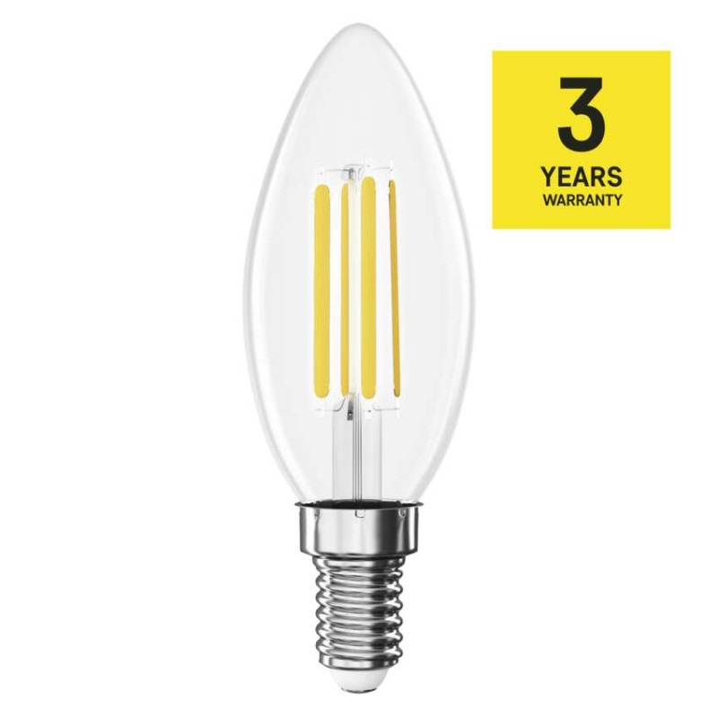 LED FLM CANDLE 7W(75W) 1055lm E14 WW 1