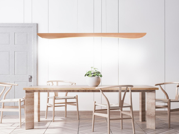 Drevený luster na lanku z masívneho dreva LED 22W / 1200 - WRL0821 9