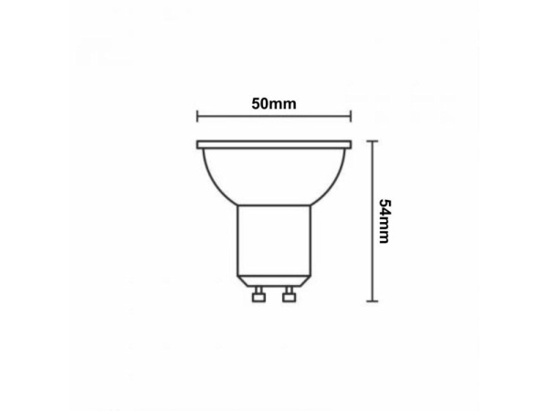 LED stmievateľná žiarovka 6,7W - GU10 / 3000K - ZLS1217D 1