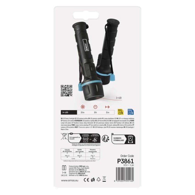 SVIETIDLO LED GUM. 3LED 2xAA  P3861 3