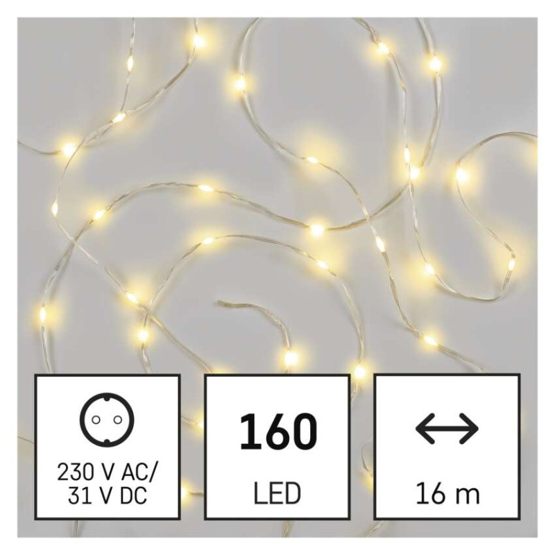 Vian. reťaz Drop 160LED IP44 1