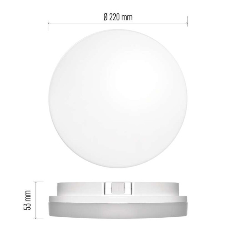 LED TORI PŘ.KR 15W IP54 WW B 2