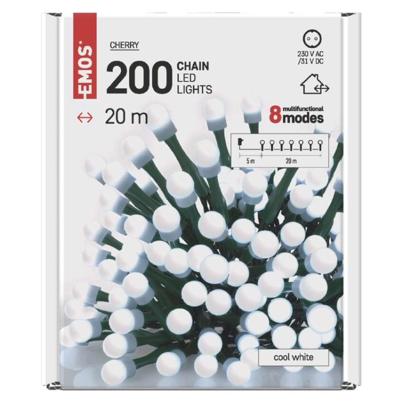VIANOCE CHERRY 200LED 20M IP44 T CW  D5AC07 7