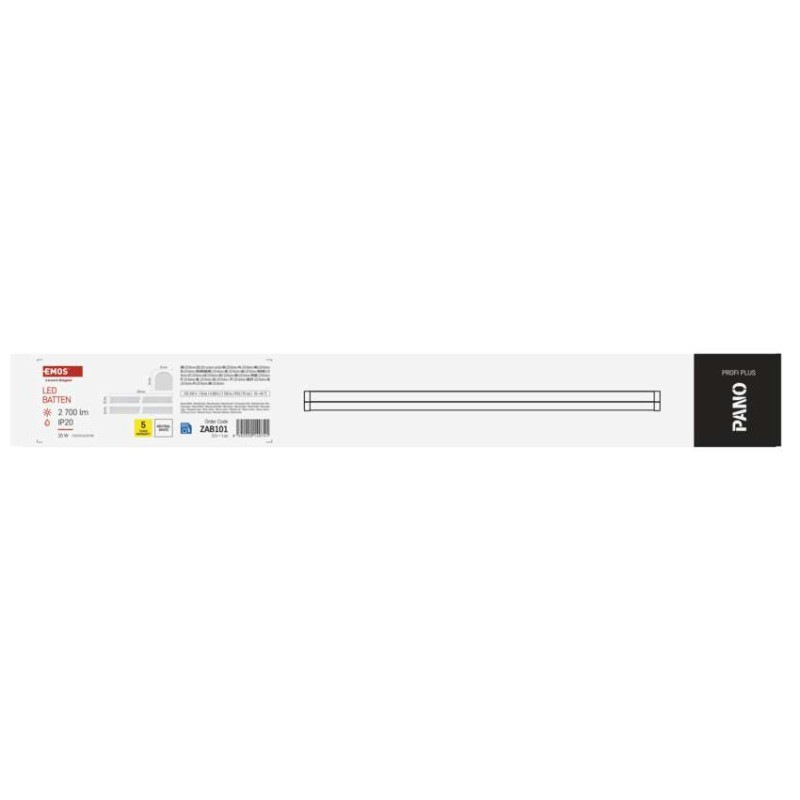 LED LIN. SVÍTIDLO PANO 20W 2700LM IP20 N 10