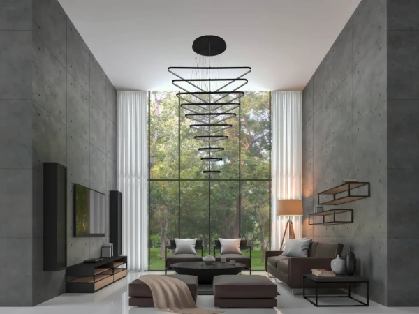 LED závesné svietidlo s diaľkovým ovládačom 385W - J4374/B 6