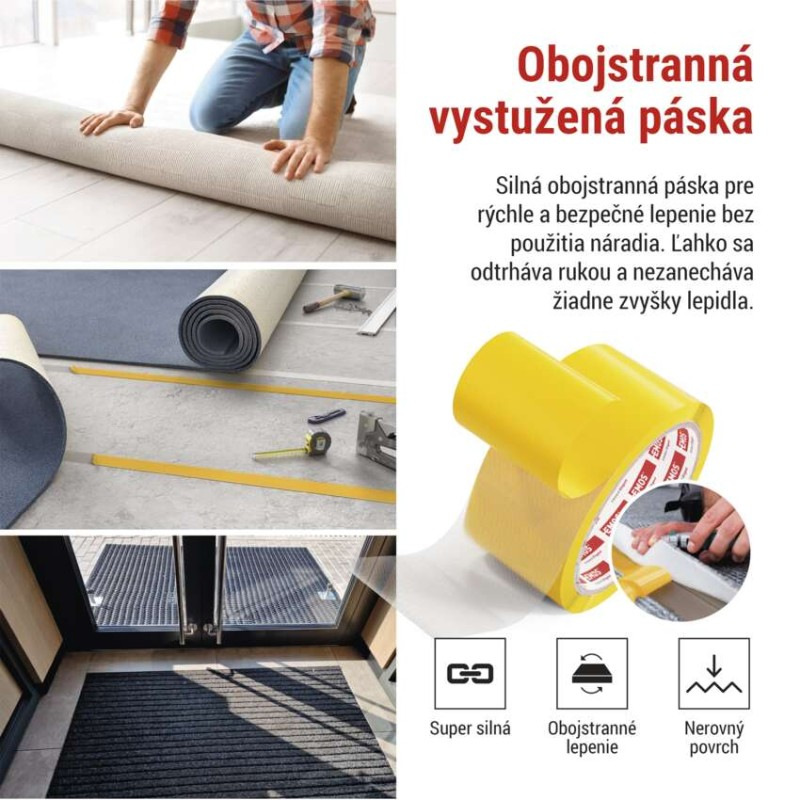 Páska obojst. DUCT 50mmx10M, priehľadná EMOS F6302