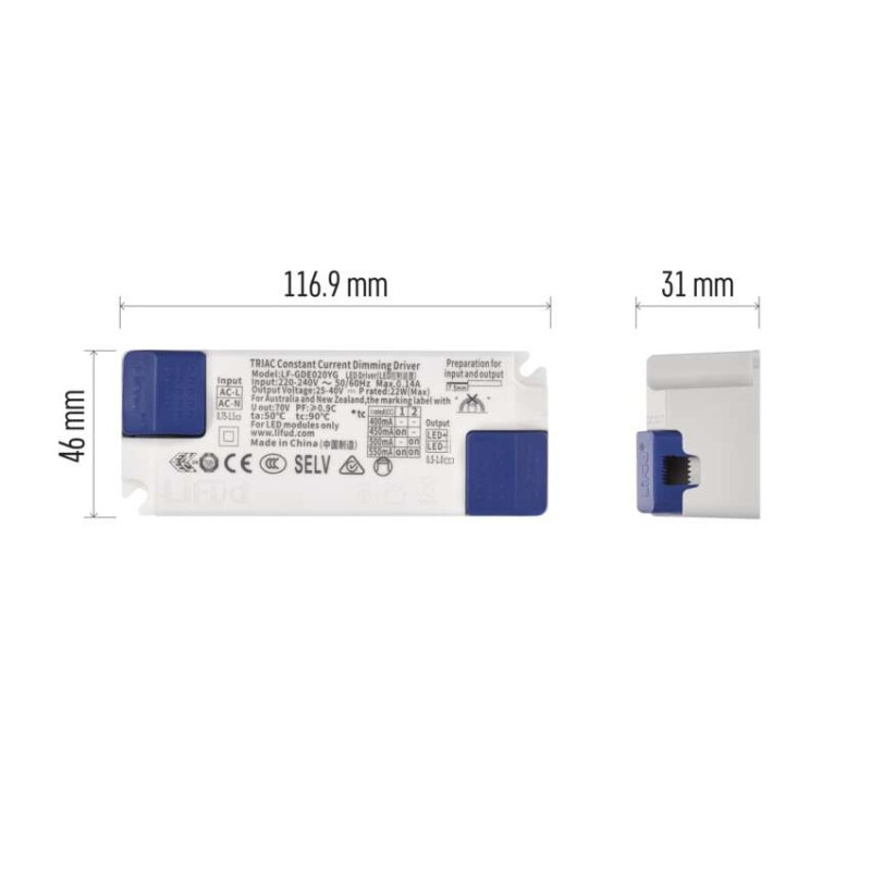 TRIAK. STMÍVATELNÝ DRIVER PRO LED SVÍT. 6